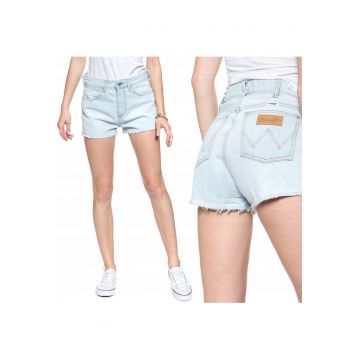 Pantaloni scurti Dama -  Bumbac - Slim Fit - Albastru