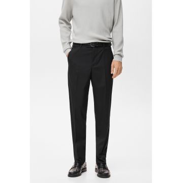 Pantaloni uni conici - Negru