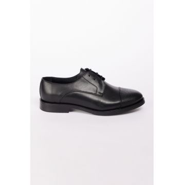 Pantofi derby din piele - Negru