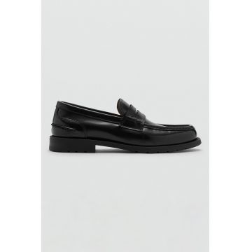 Pantofi loafer din piele - Negru