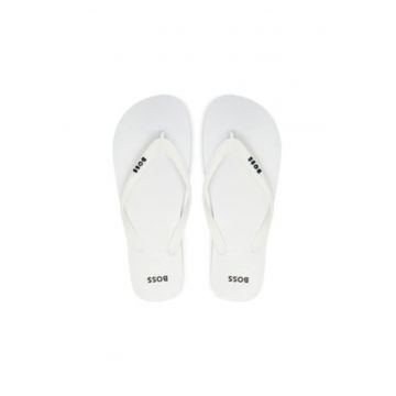 Papuci barbatesti -  plastic - alb