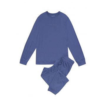 Pijamale barbati Kanyon -  Bumbac - Albastru deschis