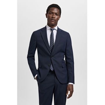 Sacou regular fit cu nasturi - Albastru ultramarin