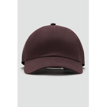 Sapca din bumbac cu model uni - Violet tyrian