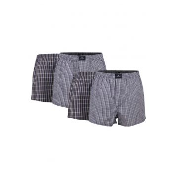 Set de boxeri din bumbac - 4 perechi - Albastru inchis