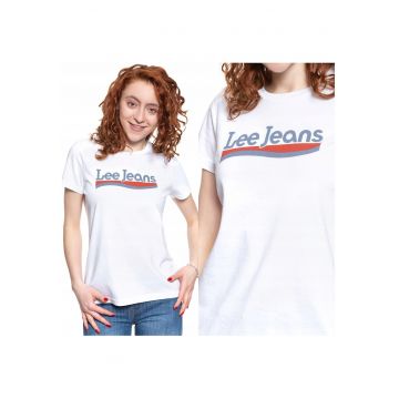 Tricou T-Shirt -  Tricou Cu Guler Rotund - Croiala Slim - 100% Bumbac - Fara Inchidere - Maneci Scurte - M - Alb - 1 Bucata