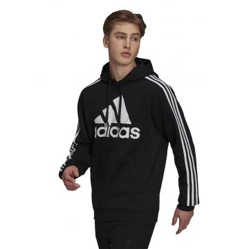 Hanorac cu logo Essentials 3-Stripes - Negru/Alb murdar