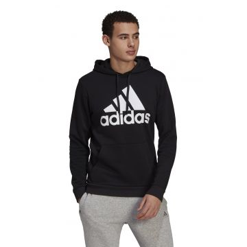 Hanorac regular fit cu imprimeu logo supradimensionat Essentials - Alb/Negru