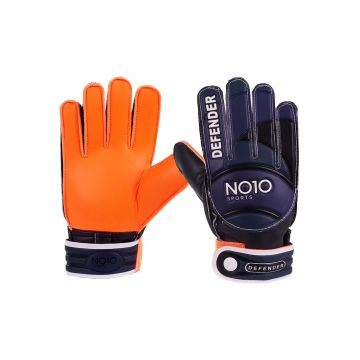 Manusi sport  model NO10 Defender - albastru/portocaliu - marimea 7 - latex si piele sintetica