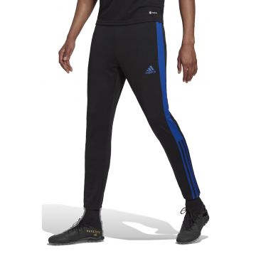 Pantaloni cu slituri cu fermoar la glezna - pentru fotbal Tiro - Negru/Albastru