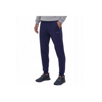 Pantaloni de trening din bumbac pentru barbati  Bleumarin