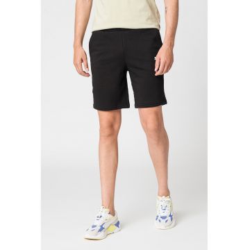 Pantaloni scurti din amestec de bumbac pentru fotbal Goal 23 - Alb/Negru