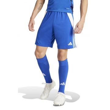 Pantaloni scurti pentru fotbal TIRO 24 - Alb/Albastru