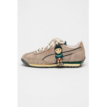 Pantofi sport low-cut de piele intoarsa Squid Game - Rosu/Gri cenusiu