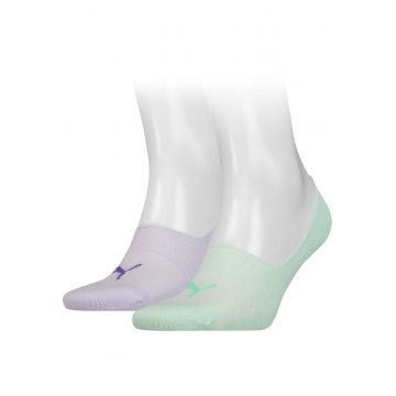 Set 2 perechi sosete -  Bumbac/Poliamida - Verde/Violet -