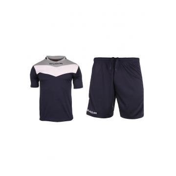 Set de sport -  Poliester - Marime S - Gri/Bleumarin