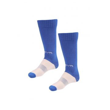Sosete de fotbal -  Bumbac/Poliester/Polipropilena - 30-36 - Albastru