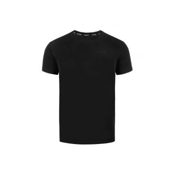 Tricou barbati Como -  Bumbac - Negru - Negru