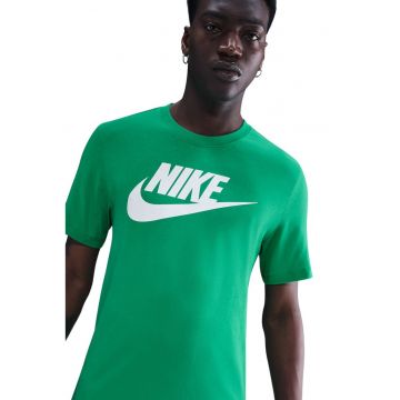 Tricou cu imprimeu logo Icon Futura - Alb/Verde aquamarin