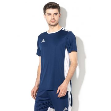 Tricou cu imprimeu logo - pentru fotbal Entrada 18 - Bleumarin