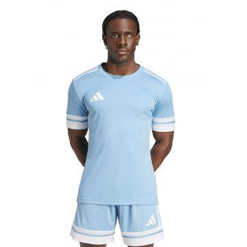 Tricou cu logo - pentru fotbal - Alb/Albastru glaciar