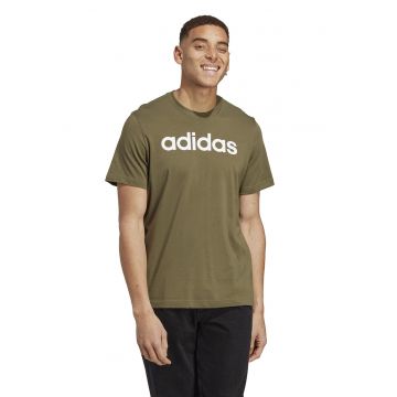 Tricou de bumbac cu imprimeu logo Essentials - Alb/Kaki