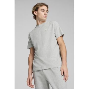 Tricou de bumbac cu logo ESS Elevated - Gri deschis