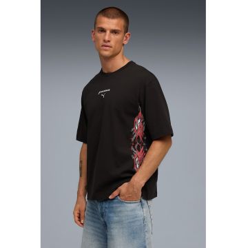 Tricou lejer din bumbac Tech-X - Rosu/Negru/Alb murdar