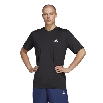 Tricou regular fit pentru antrenament Essential - Negru