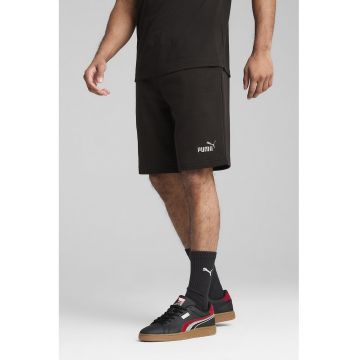 Bermude sport cu talie elastica - Negru/Alb murdar