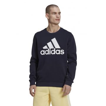 Bluza sport cu imprimeu logo Essentials - Bleumarin -