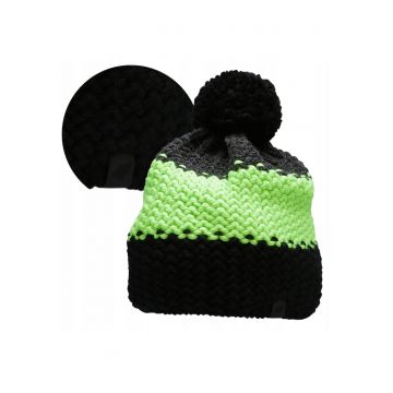 Caciula barbati -  Acril - verde/negru - M