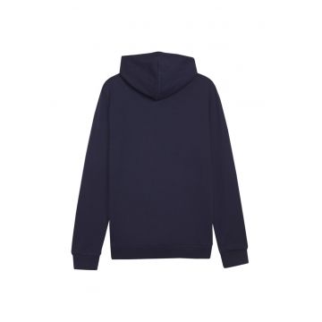 Hanorac barbati Puma Team Goal Casuals - bleumarin - bumbac - gluga reglabila