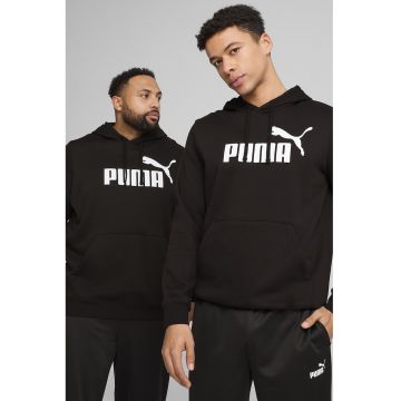 Hanorac cu imprimeu logo - Alb/Negru