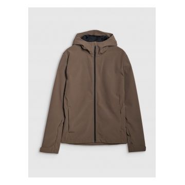 Jacheta softshell barbati  NeoDry 5000 Poliester - rezistenta la vant - gluga - maro