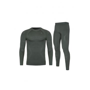 Lenjerie termoactiva barbati -  Poliamida - Verde - Verde