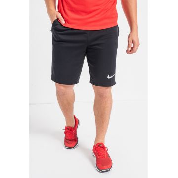 Pantaloni scurti cu monograma pentru fitness - Negru