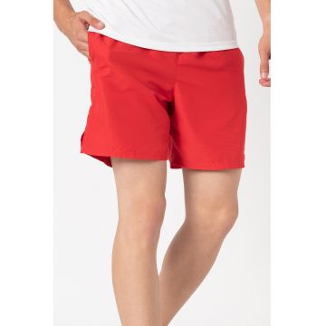 Pantaloni scurti de baie cu buzunare laterale - Rosu