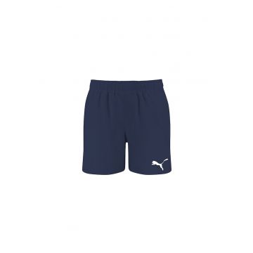 Pantaloni scurti de baie cu logo - Bleumarin