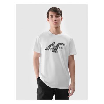 Tricou Barbati  Alb - Bumbac 100% - Imprimeu Casual/SPORTSTYLE - Marimi S-XXL