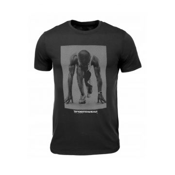 Tricou barbati  Bumbac - Gri -