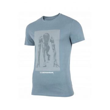 Tricou barbati -  Denim - Bumbac - Albastru - Albastru
