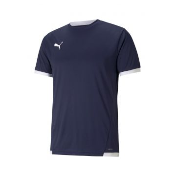 Tricou cu decolteu la baza gatului pentru fotbal teamLIGA - Bleumarin