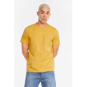 Tricou cu logo Modern Basics - Galben sofran
