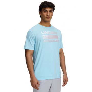 Tricou din amestec de bumbac Team Issue Wordmark - Albastru pastel