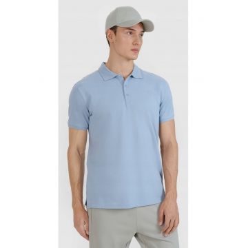 Tricou Polo Barbati  Albastru Bumbac - Sportstyle - S-XXL - Albastru