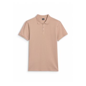 Tricou Polo Barbati  Bej - Bumbac 100% - S-XXL - Bej