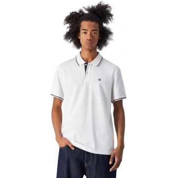 Tricou polo barbati -  bumbac - alb