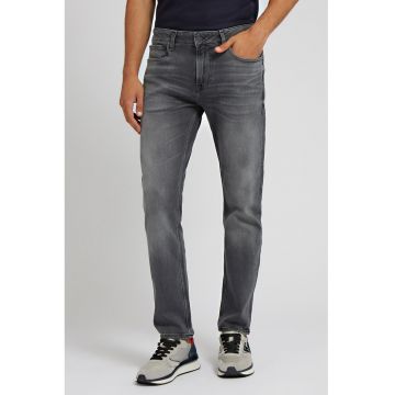 Blugi slim fit cu aspect decolorat Angels - Alb murdar/Gri inchis