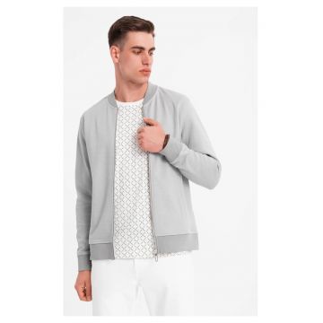 Bluza de trening cu fermoar - Gri